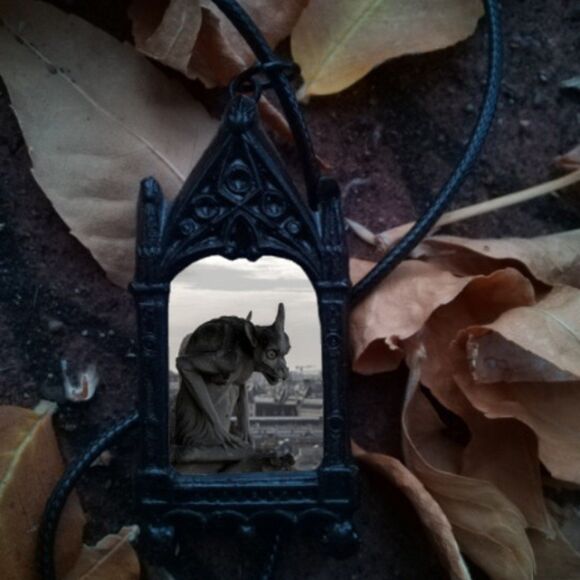 Gothic Oddities Pendant Strange and Unusual Jewelry Weirdcore Art - Picture 3 of 3